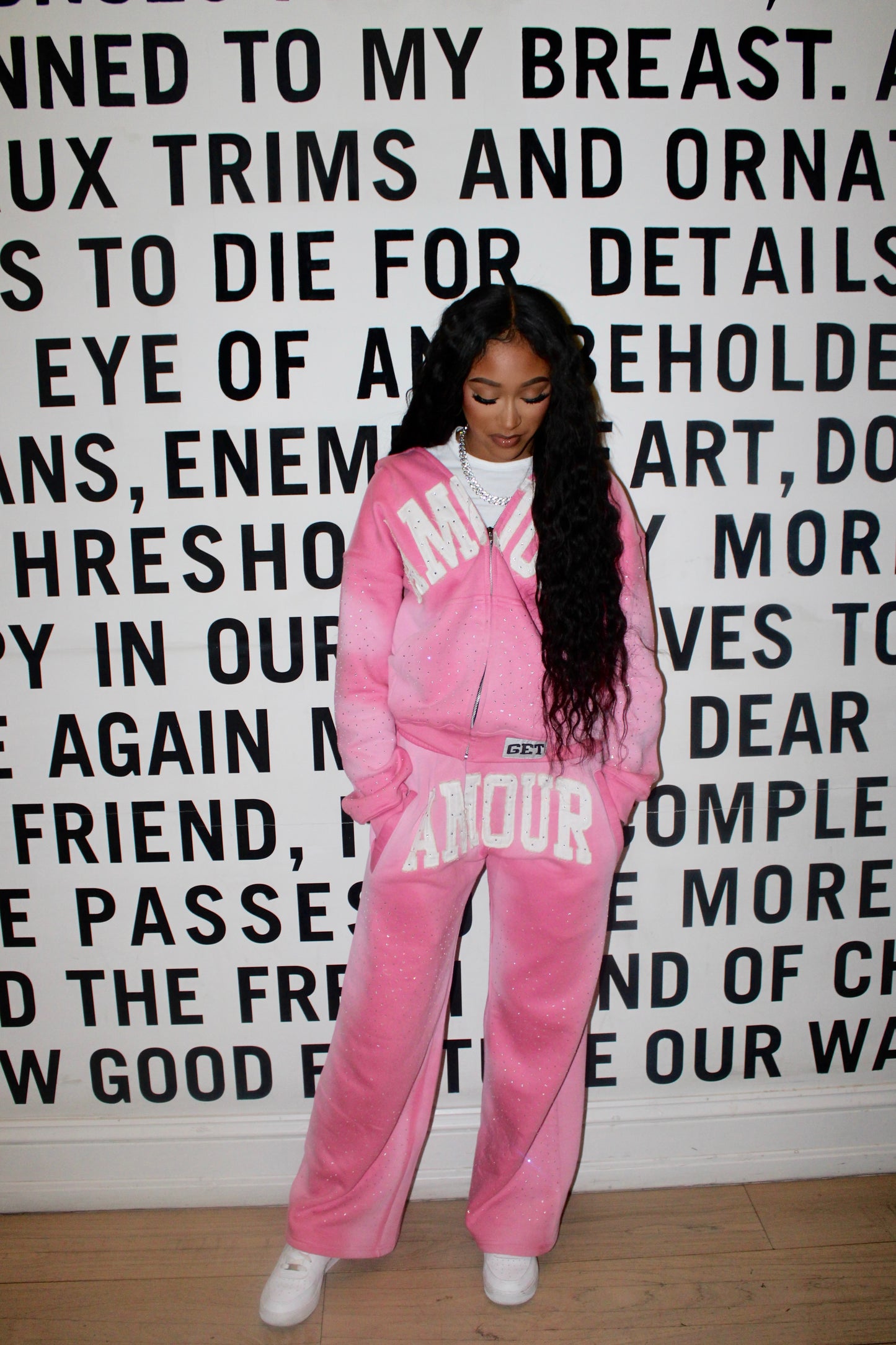 PINK "GET FLY" SWEATSUIT